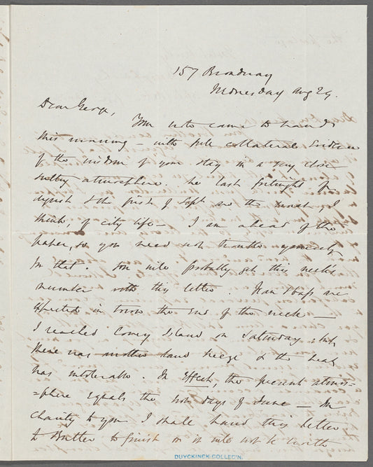 Letter to George written August 24th (?)