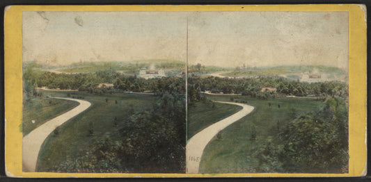 From the Bell Tower, looking south, the Terrace and Mall in the distance.