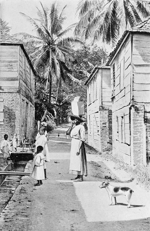 A street in Lucea.