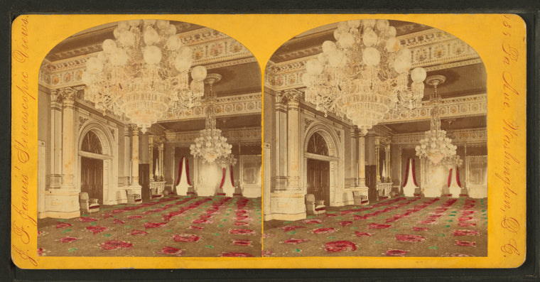 Interior view of the White House.
