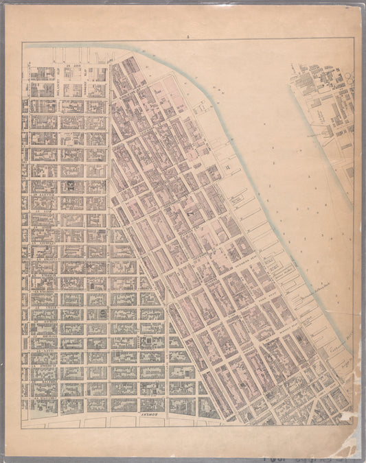 Bounded by Bowery, Rivington Street, East Street,Grand Stret, Water Street, Corlears Street, (Pier Line) South Street, James Slip, James Street, Madison Street and Catherine Street