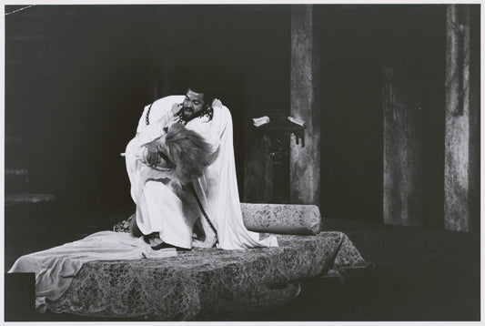 James Earl Jones and Julienne Marie in the stage production Othello