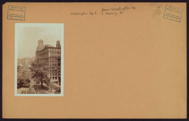 Manhattan: Washington Square East - Washington Place