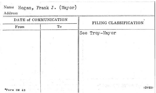 Hogan, Frank J. (Mayor)