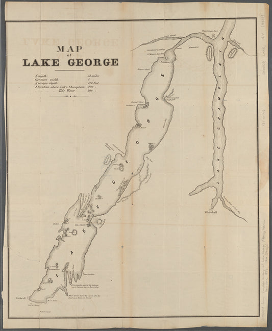 Map of Lake George