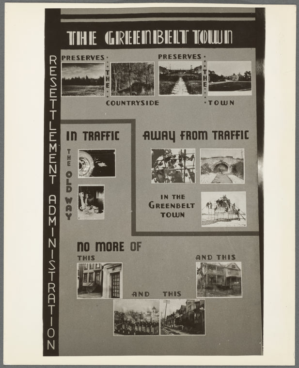 Poster by Record Section, Suburban Resettlement
