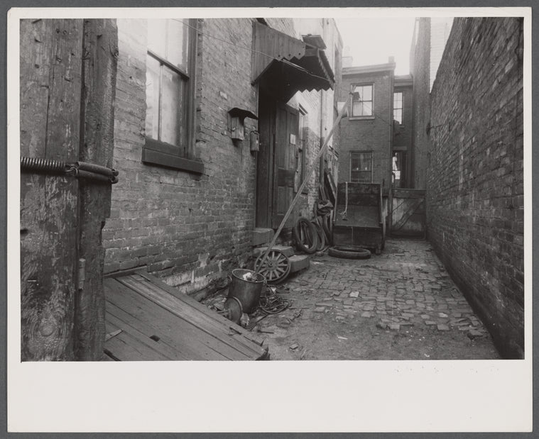 Alleyway off Van Horn Street, Hamilton County, [Cincinnati,] Ohio.