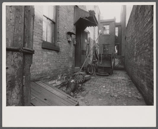 Alleyway off Van Horn Street, Hamilton County, [Cincinnati,] Ohio.