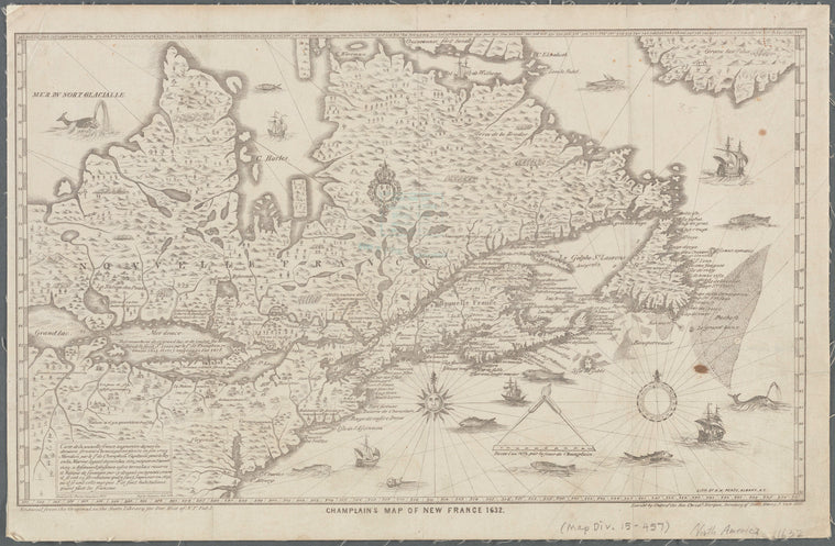 Champlain's map of New France 1632
