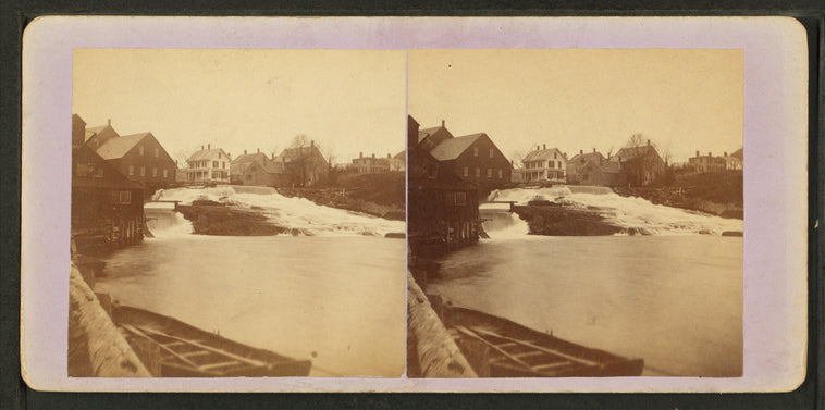 Megunticook River falls, Camden, Maine.