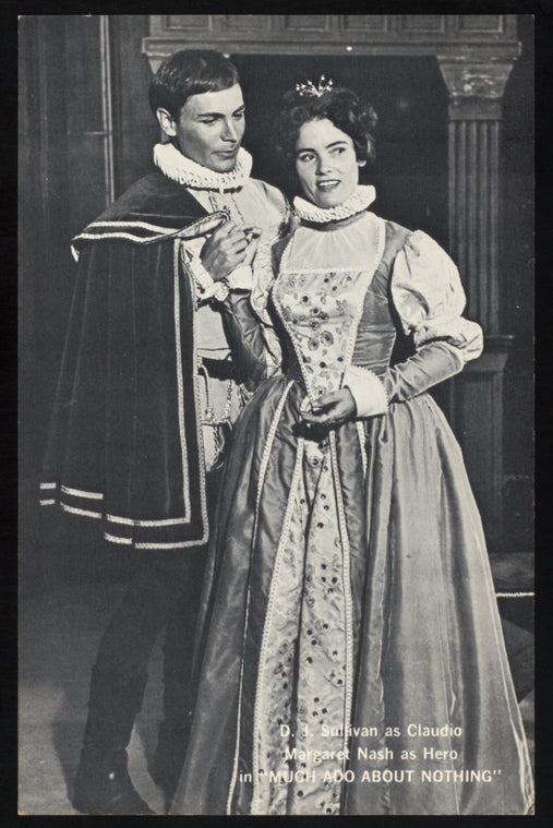 D. J. Sullivan and Margaret Nash in the stage production Much Ado About Nothing