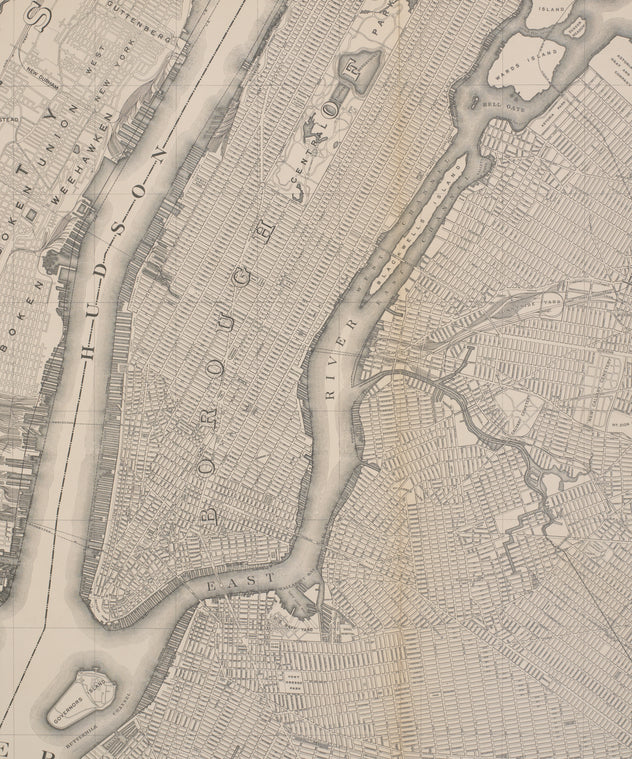 Map of the city of New York