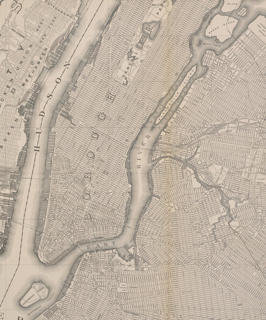 Map of the city of New York