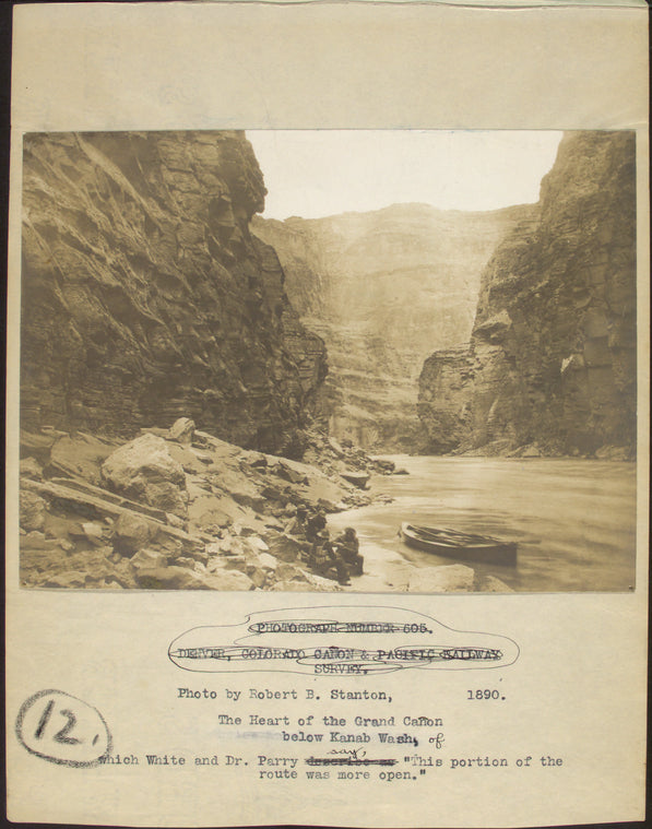 The heart of the Grand Cañon, below Kanab Wash, of which White and Dr. Perry say, "This portion of the route was more open."