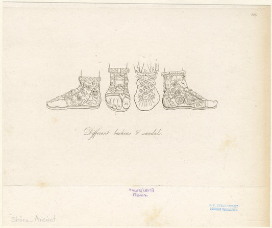 Different buskins & sandals