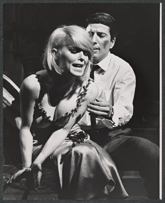 Jill Haworth and Bert Convy in the stage production Cabaret