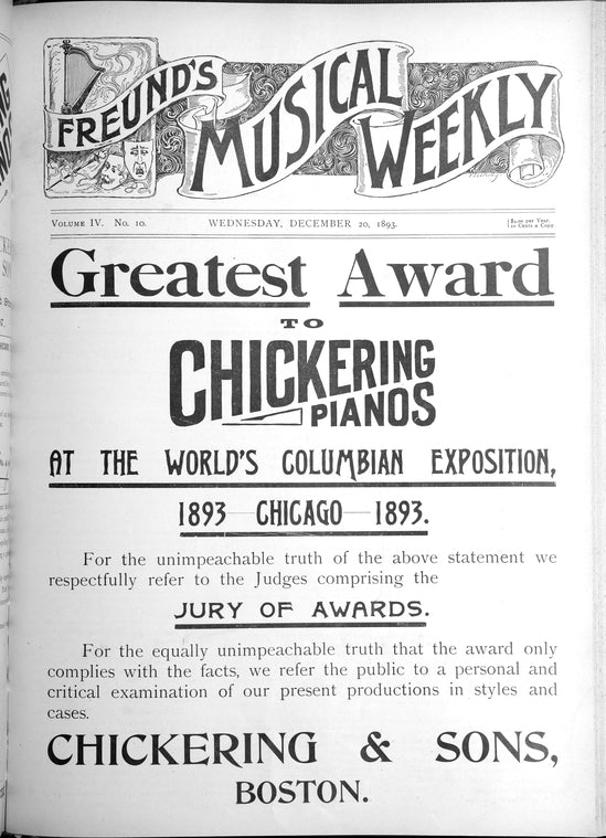 Freund's musical weekly