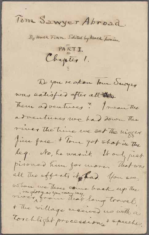 Tom Sawyer Abroad. By Huck Finn. Edited by Mark Twain.