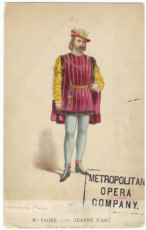 Mr. Faure dans Jeanne d'Arc, rôle de Charles VII