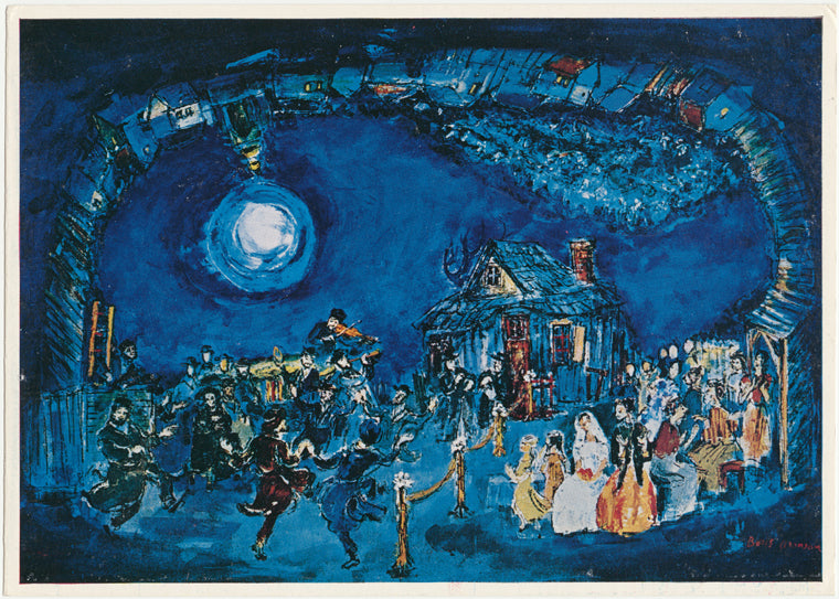 Wedding dance: set design for the stage production Fiddler on the Roof