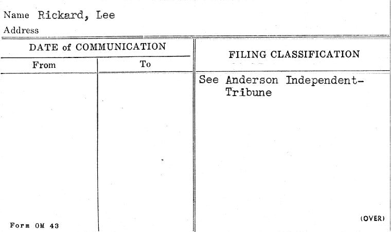 Rickard, Lee