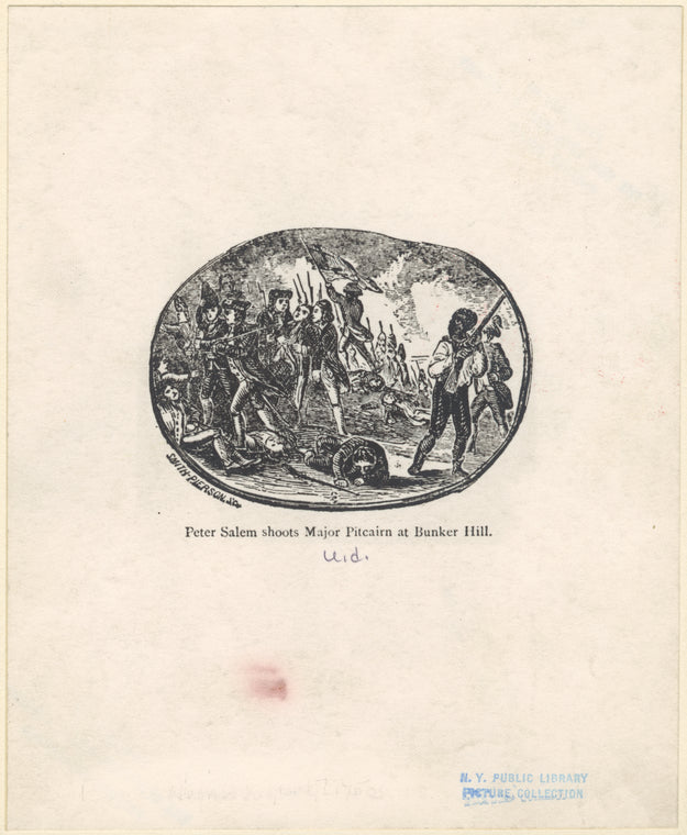 Peter Salem shoots Major Pitcairn at Bunker Hill