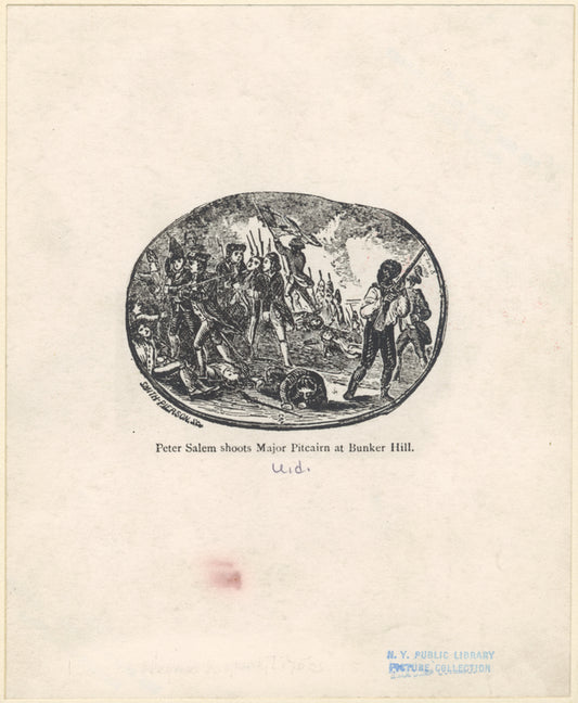 Peter Salem shoots Major Pitcairn at Bunker Hill
