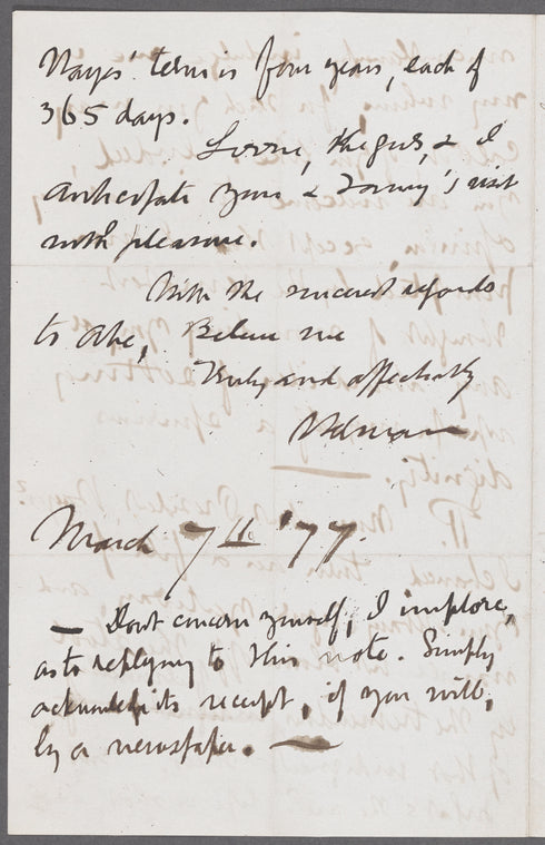 Letter to Catherine Gansevoort Lansing