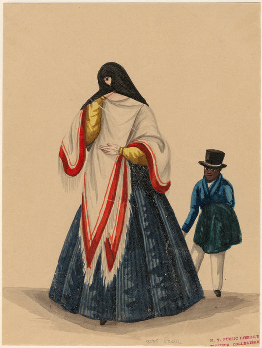 Peruvian woman with attendant