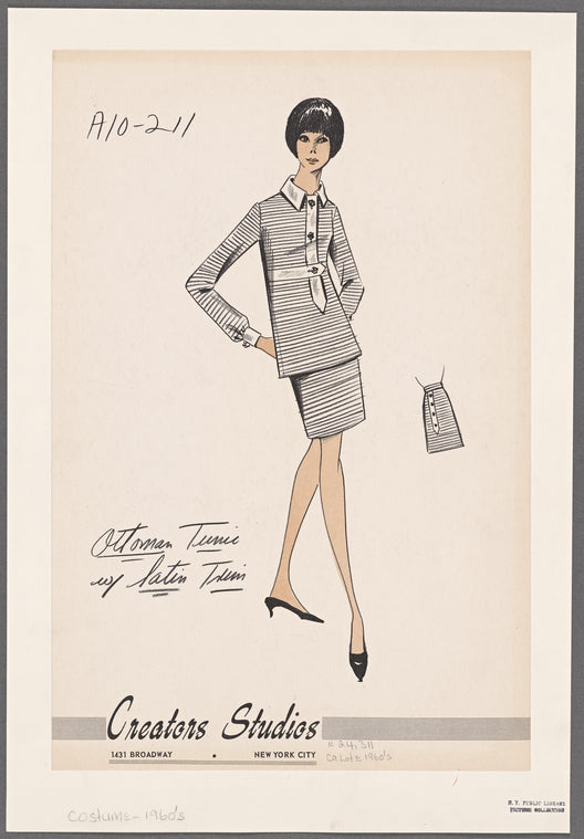 Ottoman tunic with satin trim