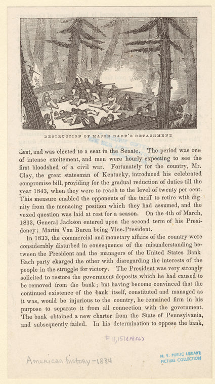 Destruction of Major Dade's detachment