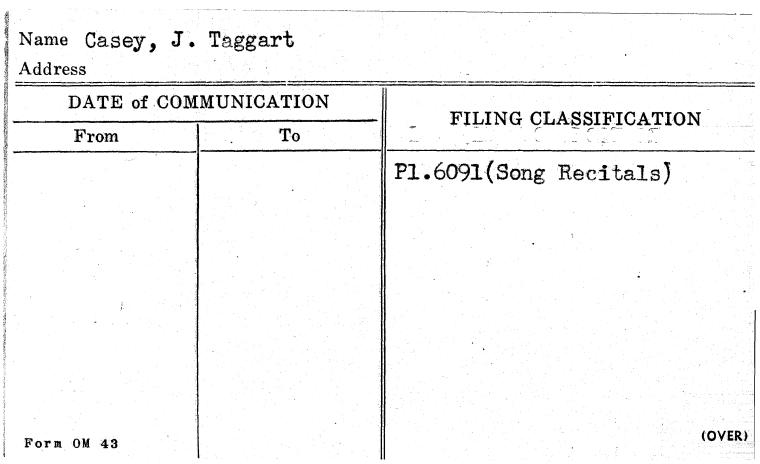 Casey, J. Taggart