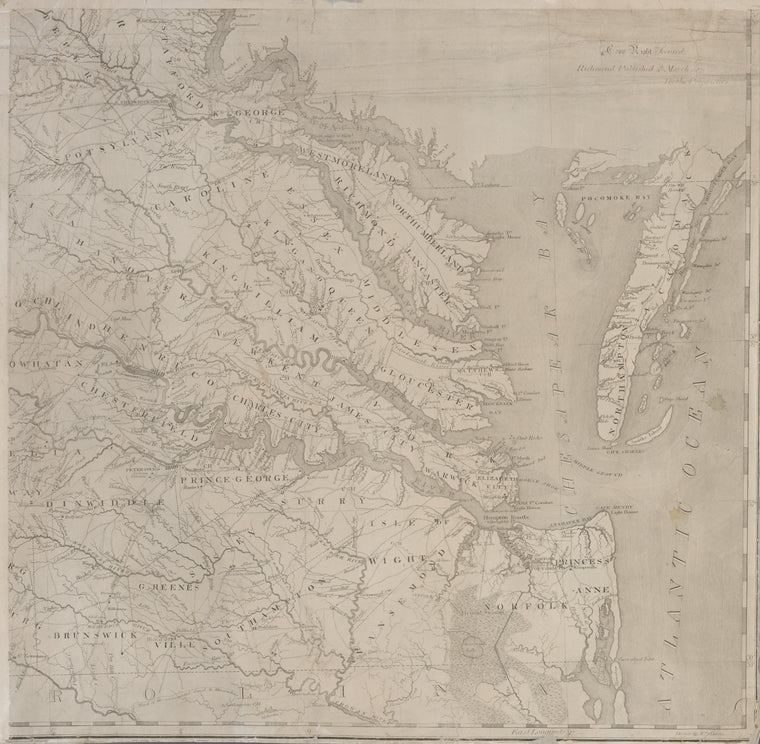 A map of Virginia : formed from actual surveys and the latest as well as the most accurate observations