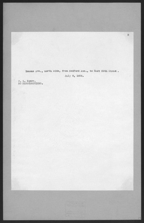 Brooklyn: Emmons Avenue - Bedford Avenue