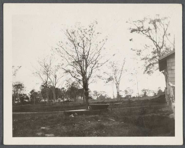 Miller's house. Colonel W.D. Parsons house in distance. Fire Place. East Hampton, East Hampton