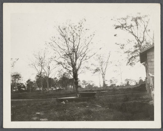 Miller's house. Colonel W.D. Parsons house in distance. Fire Place. East Hampton, East Hampton