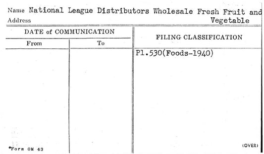 National League Distributors Wholesale Fresh Fruit and Vegetable