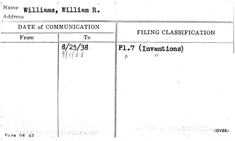 Williams, William R.