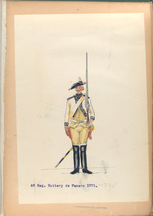 4-o Reg. Ruitery de Famars.  1771-1795