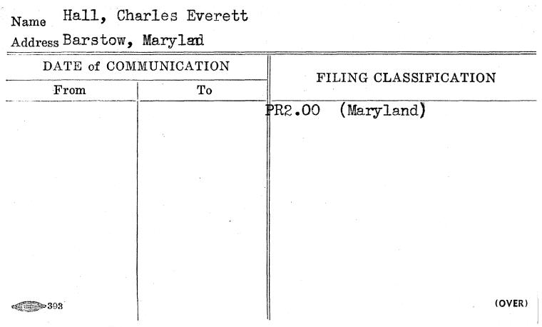 Hall, Charles Everett