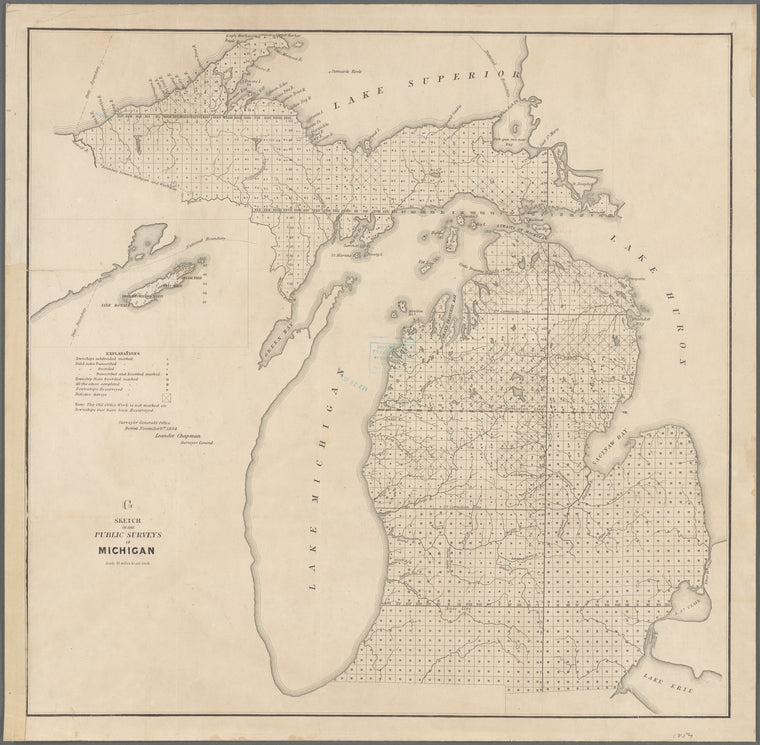 Sketch of the public surveys in Michigan