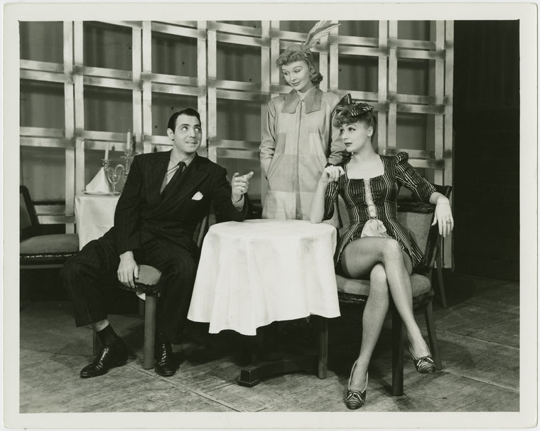 Jack Durant (Ludlow Lowell), Leila Ernst (Linda English) and June Havoc (Gladys Bump) in Pal Joey