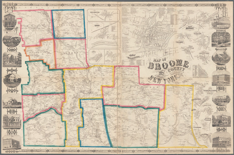 Map of Broome County, New York