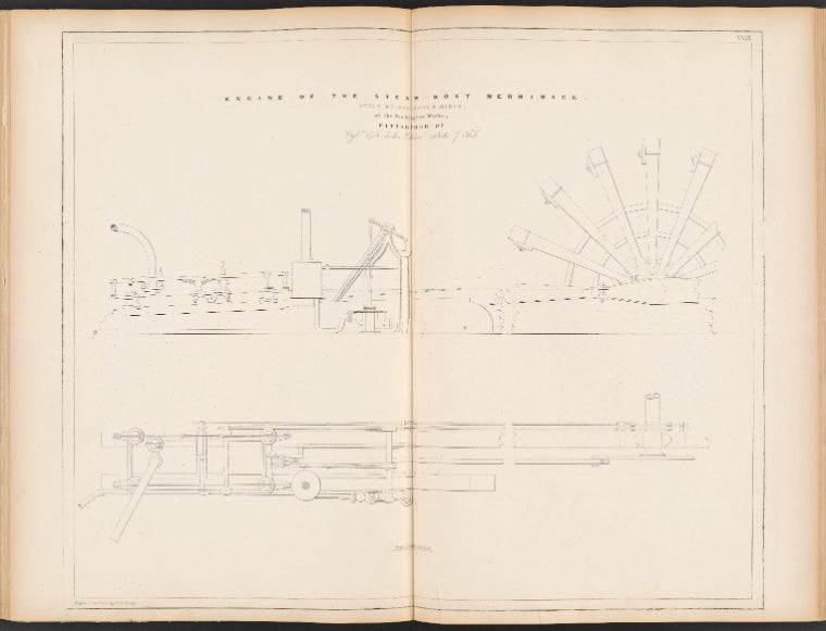 Engine of the Steam Boat Merrimack