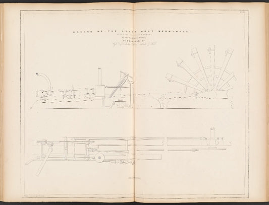 Engine of the Steam Boat Merrimack