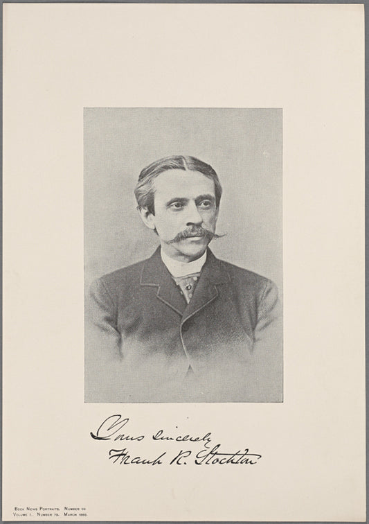 Yours sincerely Frank R. Stockton.