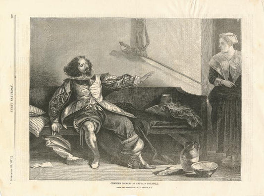 Charles Dickens, as Captain Bobadill from a picture by C.R. Leslie, R.A.