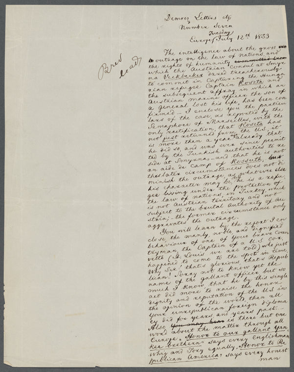 Democratic letters etc