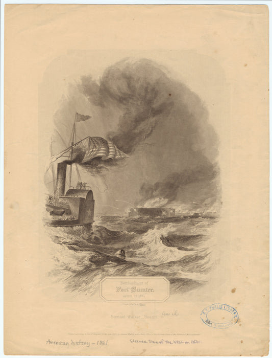 Bombardment of Fort Sumter, April 13, 1861