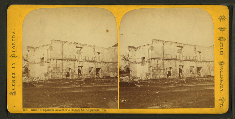 Ruins of Spanish Governor's House, St. Augustine, Fla.